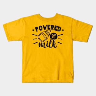 powered by milk Kids T-Shirt